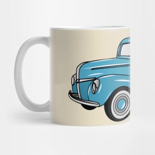 Classic pick up truck cartoon illustration Mug